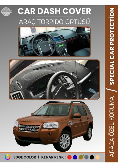 Land Rover Freelander 2006-2014 Torpido Örtüsü Torpido Koruma Tam Uyum Araca Özel Kaymaz - 765 Stiloto