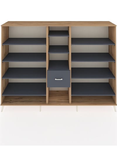 Hyperion Dolap 11 Raflı 3 Çekmeceli 220x44x163 Çam-antrasit Çam-antrasit Hyperion Dolap 11 Raflı 3 Çekmeceli 220x44x163 Çam-antrasit Çam-antrasit