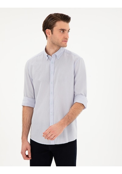 Pierre Cardin Erkek Buz Mavisi Gömlek Desenli 50303388-vr095 Buz Mavisi Mavi Pierre Cardin Erkek Buz Mavisi Gömlek Desenli 50303388-vr095 Buz Mavisi Mavi