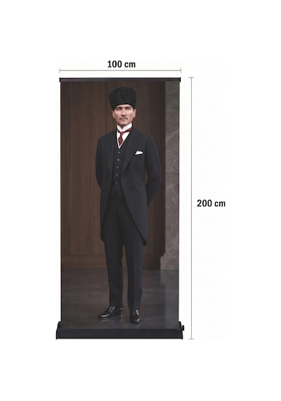 Atatürk Poster Baskılı Pro Roll Up Banner 100x200cm No:6 Diğer