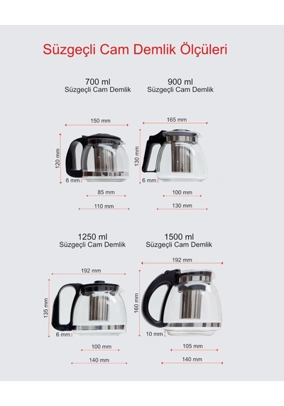 700 Ml Borosilikat Süzgeçli Cam Çaydanlık Bitki Ve Çay Demliği Siyah Saplı Kettle Ve Çay Makinesi Uyumlu Demlik Çok Renkli 700 Ml Borosilikat Süzgeçli Cam Çaydanlık Bitki Ve Çay Demliği Siyah Saplı Kettle Ve Çay Makinesi Uyumlu Demlik Çok Renkli