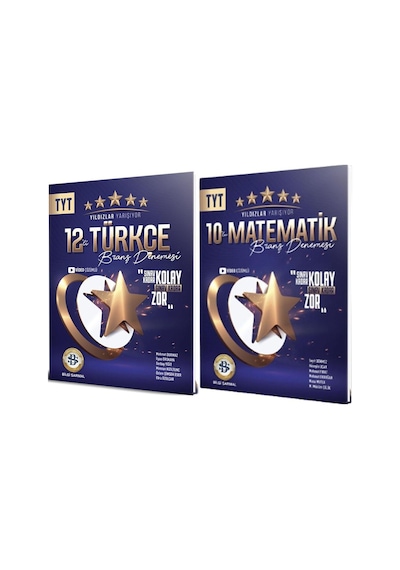 Bilgi Sarmal Tyt Yıldızlar Yarışıyor Türkçe Ve Matematik Deneme Seti 2 Kitap