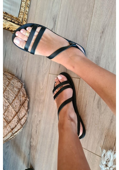 004 4306 Topukla Kadın Hakiki Deri Bodrum Kadın Sandalet 001