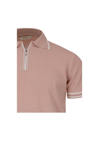 Hatemoğlu Gül Kurusu Regular Fit Polo Yaka Rayon Tişört Gülkurusu