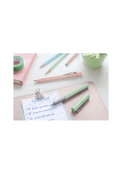 Faber Castell Fine Writing Faber Castell Grip Pearl Edition Mint Dolma Kalem F Uç 140987 Mint Yeşili