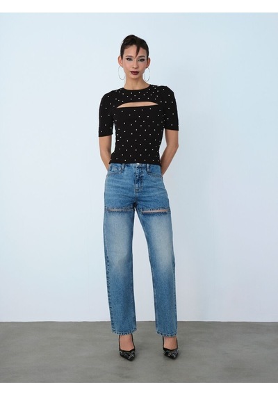 LOFT Slim Straight Slim Fit Kadın Pantolon Lf2040334 Q1.v1 Denim