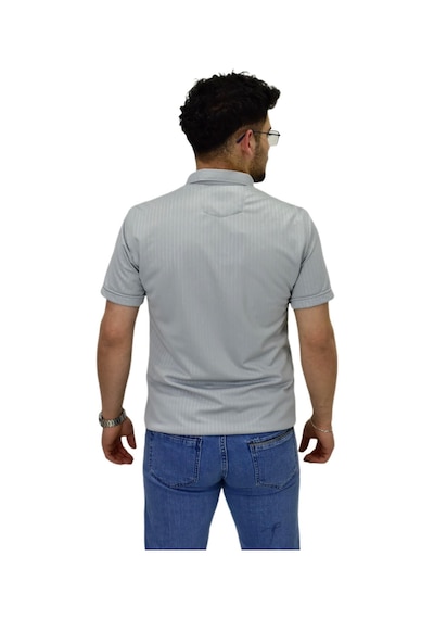 Erkek Spor Silim Fit Kısa Kol Gömlek Bgl-st04480 Gri