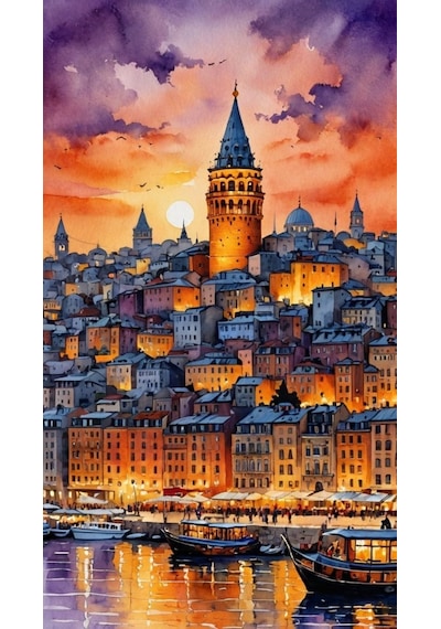 Kulenin Büyüsü Rulo Tuval Üzeri Canvas Baskı Premium Çözünürlük, Çerçevesi