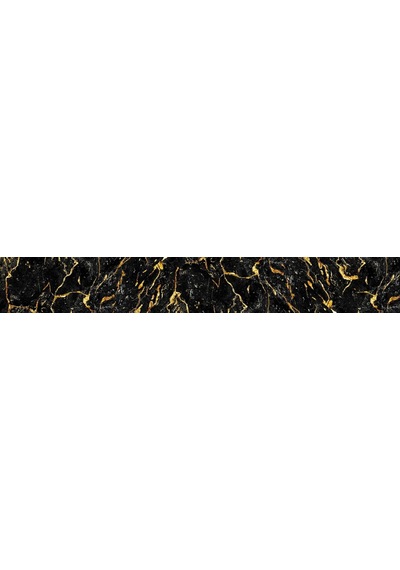 Stickerart Tezgah Üstü Fayans Kaplama Folyosu Mutfak Tezgahı Kaplama Siyah Altın Mermer 70 Cm X 4 Metre Diğer