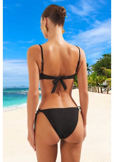 Ersefa Tasarım Bikini Takımı Yüksek Konfor Premium Kalite Su Sporları İç Siyah