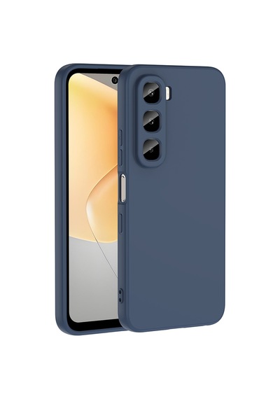 Maks Technology İnfinix Hot 60i 4g Kılıf Mkst Mara Lansman Kapak - Lacivert