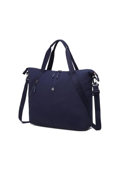 Smart Bags Mikro Poly Kumaş Büyük Boy Kadın Omuz Çantası 3335 Lacivert