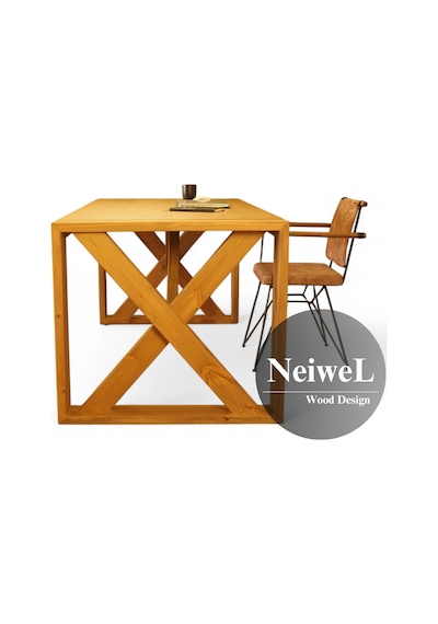 Neiwel Diaz Doğal Ahşap Ofis Ve Çalışma Masası x 80 x 140 Açık Ceviz