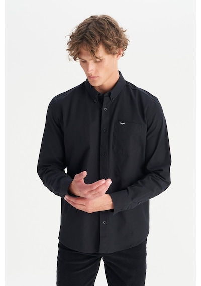 Wrangler Erkek Tek Cepli Gömlek Black Black