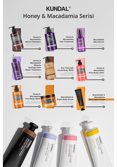 Yoğun Nem Veren Besleyici El Kremi Kundal Shea Butter & Macadamia Pure Hand Cream 50ml Blanc