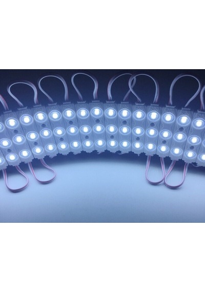 Beyaz Modül Mercekli 3 Ledli Kablolu Parmak Led 12 V 5 Adet