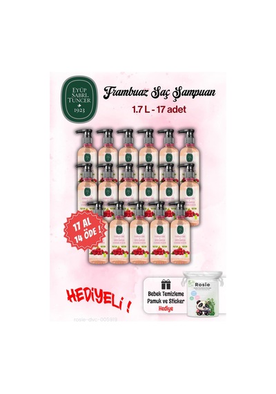 Eyüp Sabri Tuncer 17 Al 14 Öde Şampuan 100 Ml Sirke Frambuaz Ve Rosie Tüm Saçlar