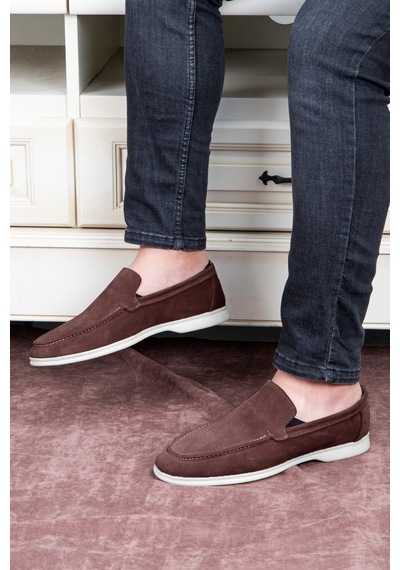 Facile Süet Hakiki Deri Erkek Günlük Ayakkabı Loafer Ayakkabı