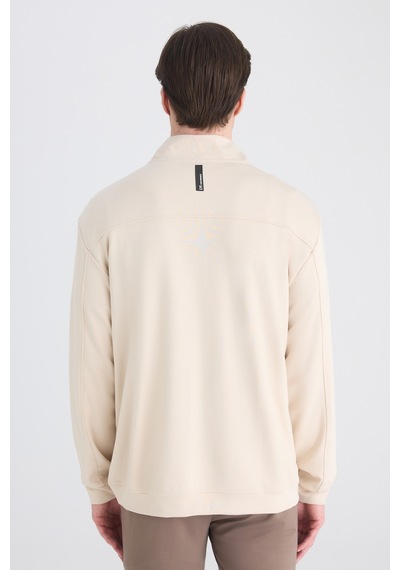 D'S Damat Ds Damat Regular Fit Bej Düz Sweatshirt 5hce26172202m Bej