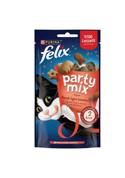 Felix Party Mix Karışık Izgara Lezzetleri Kedi Ödül Maması 60 Gr