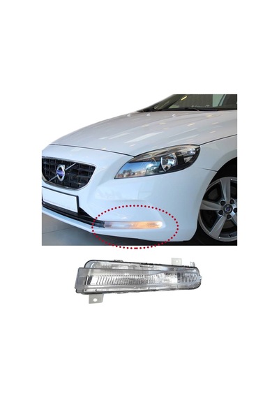Volvo V40 Sol Gündüz Ledi Pozisyon Sis Lambası Farı 2013 2016