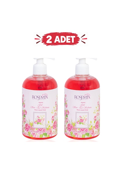 Rosemix - 445 - - Sıvı Sabun Gül 500 Ml - 2 Adetlik - Csmo-tex - Set Ürün Diğer