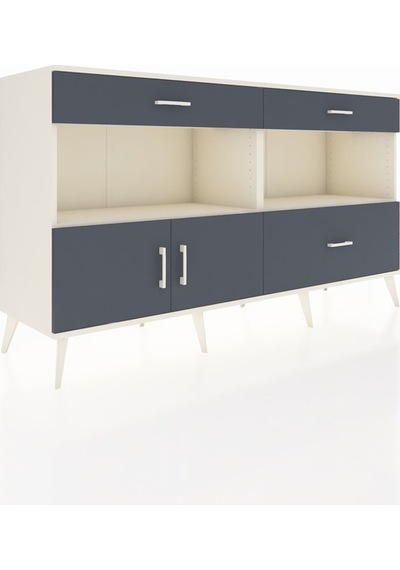 Hyperion Konsol 2 Raflı 3 Çekmeceli 2 Kapaklı 176x44x99 Aytaşı-an Aytaşı-antrasit Hyperion Konsol 2 Raflı 3 Çekmeceli 2 Kapaklı 176x44x99 Aytaşı-an Aytaşı-antrasit