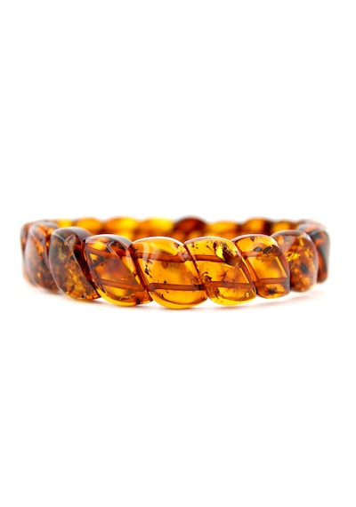 Kehribar Bileklik Fosilli Roleks Özel Tasarım Ambergold Blk23-43 Çok Renkli