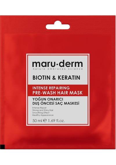 Maru.derm Duş Öncesi Saç Maskesi - Biotin & Keratin Yoğun Onarıcı Duş Öncesi Saç Maskesi 50 Ml Maru.derm Duş Öncesi Saç Maskesi - Biotin & Keratin Yoğun Onarıcı Duş Öncesi Saç Maskesi 50 Ml
