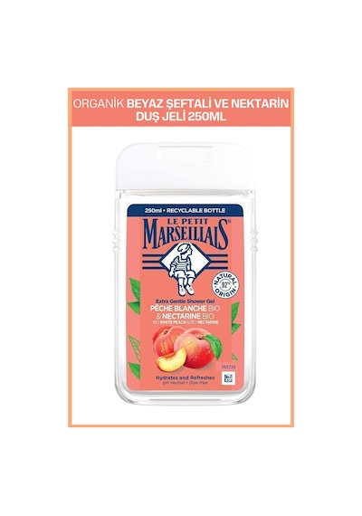 Le Petit Marseillais Beyaz Şeftali ve Nektarin Banyo ve Duş Jeli 250 ML