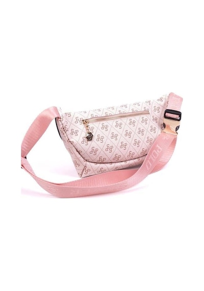 Silver Polo Sp1192 Kadın Bel Çantası Monogram Pembe-somon
