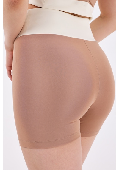 Scorp Sense Kadın Spor Büstiyer Kısa Biker Tayt Takımı Bej STANDART