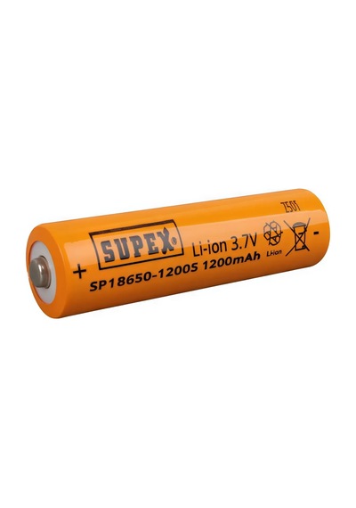 Supex Sp18650-1200s 3.7v 1200mah Li-ion Başlı Pil