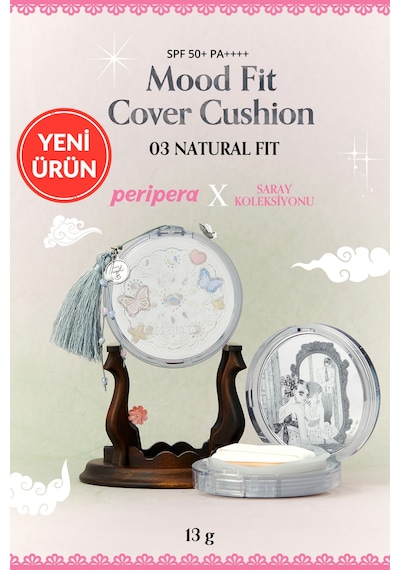 Perıpera Mood Fit Cover Cushion Spf50+ Pa++++ 03 Natural Fit