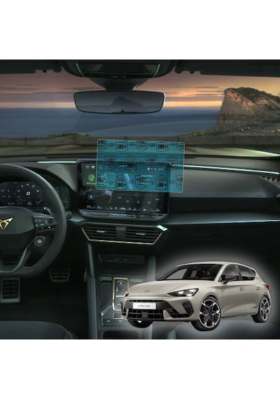 Cupra Leon Multimedya Paneli Uyumlu Nano Cam Ekran Koruyucu