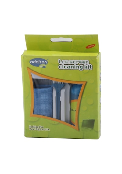 Addison 300782 Screen Cleaning Temizlik Spreyi 100 ML + Mikrofiber Bez + Temizlik Fırçası