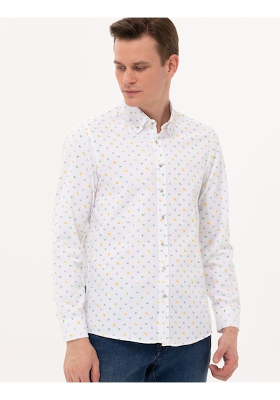 Pierre Cardin Erkek Açık Yeşil Desenli Gömlek 50265077-vr092 Açık Yeşil Pierre Cardin Erkek Açık Yeşil Desenli Gömlek 50265077-vr092 Açık Yeşil