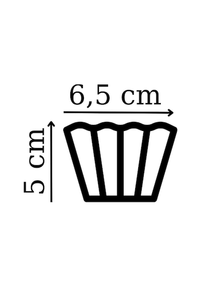 Cupcake Kalıbı & Kek Kapsülü & Muffin Kek Kalıbı & 25 Adet - Lila Kek Kalıbı Lila
