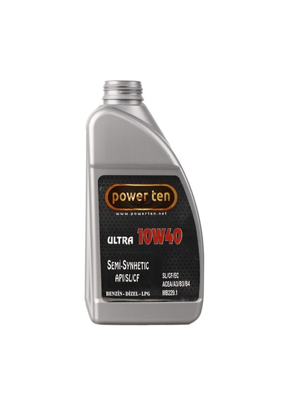 Power Ten 10w40 Motor Yağı 1 Litre 12 Adet Sentetik