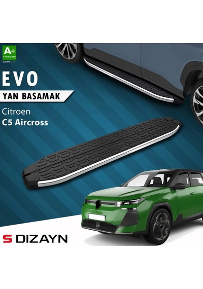 S-dizayn Citroen C5 Aircross 2 Hybrid Benzinli Evo Krom Yan Basamak 193 Cm 2025 Üzeri A+ Kalite