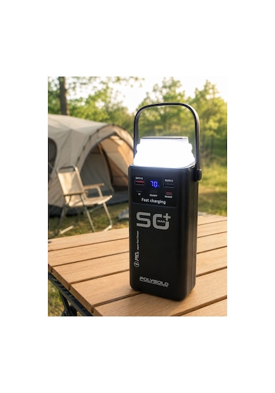 Astraltech Yüksek Kapasiteli 50.000 Mah Powerbank 22,5 W Hızlı Şarj 4 Dahili Kablo Led Aydınlatma Çok Renkli