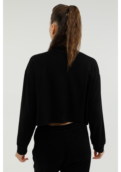 Lotto W-SD603 LIVA SWEATSHIRT 2 Siyah Kadın Sweatshirt