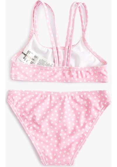 Koton Bikini Takımı Unicorn Baskılı İnce Askılı Pembe 4skg00008mm Pembe