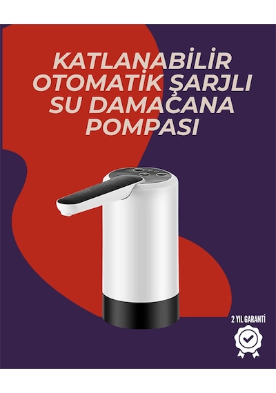 Şarjlı Damacana Pompası Sarı