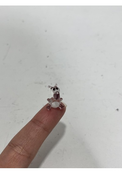 El Yapımı Mini Murano Cam Gergedan Biblo A162-12