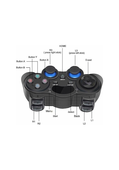 Kablosuz 2.4g Gamepad Oyun Kolu Ps3,pc,android Akıllı Tv,tablet,kablosuz Oyun Kolu