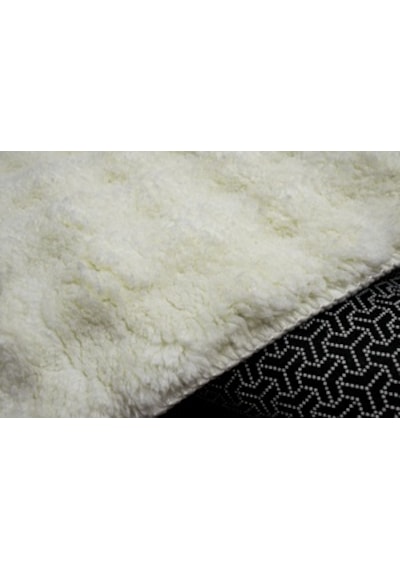 Dream Soft Krem Desenli Yumuşak Yüzeyli Kaymaz Makinede Yıkanabilir Halı Renkli