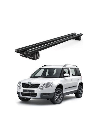 Pençe Skoda Yeti Ara Atkı 2010-2017 Uyumlu Siyah Ara Atkı Port Bagaj Tavan Barı