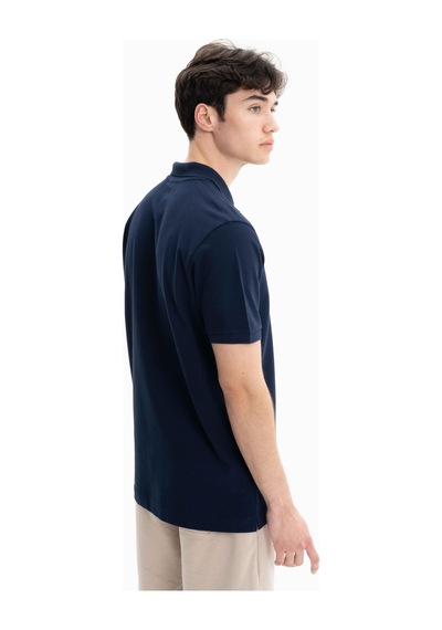 AR-MA Arma Erkek Örme Pike Regular Fit Polo Yaka Tişört Y27374352301 Lacivert