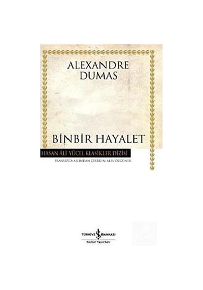 Binbir Hayalet Karton Kapak - Alexandre Dumas